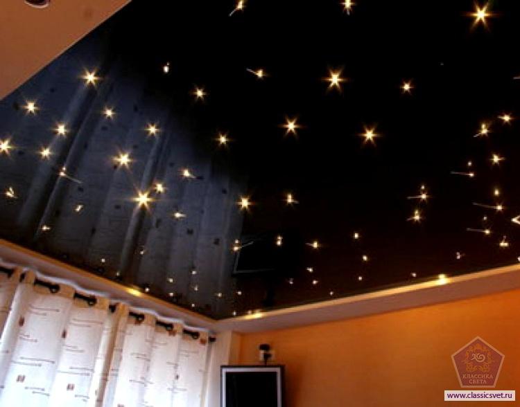 Натяжной потолок звездное небо StarPins