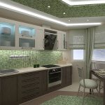 Дизайн кухни с освещением